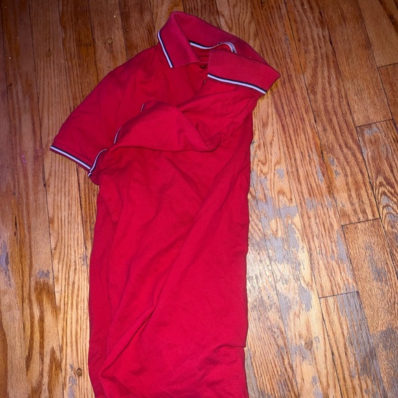 Red moncler polo shirt - Picture 4 of 4